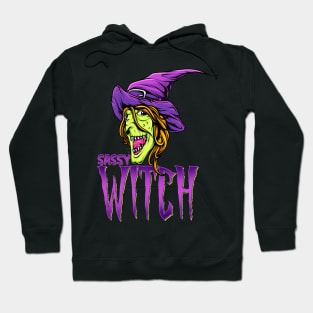 Sassy Witch Halloween Costume Gift Matching Group Costume Hoodie